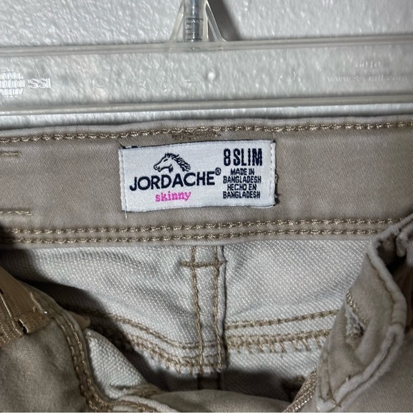 Jordache Kids Girls Khaki Tan Skinny Jeans Uniform Pants Size 8 Slim. - Picture 5 of 10